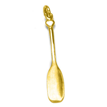 Canoe Paddle Charm in 14K Gold